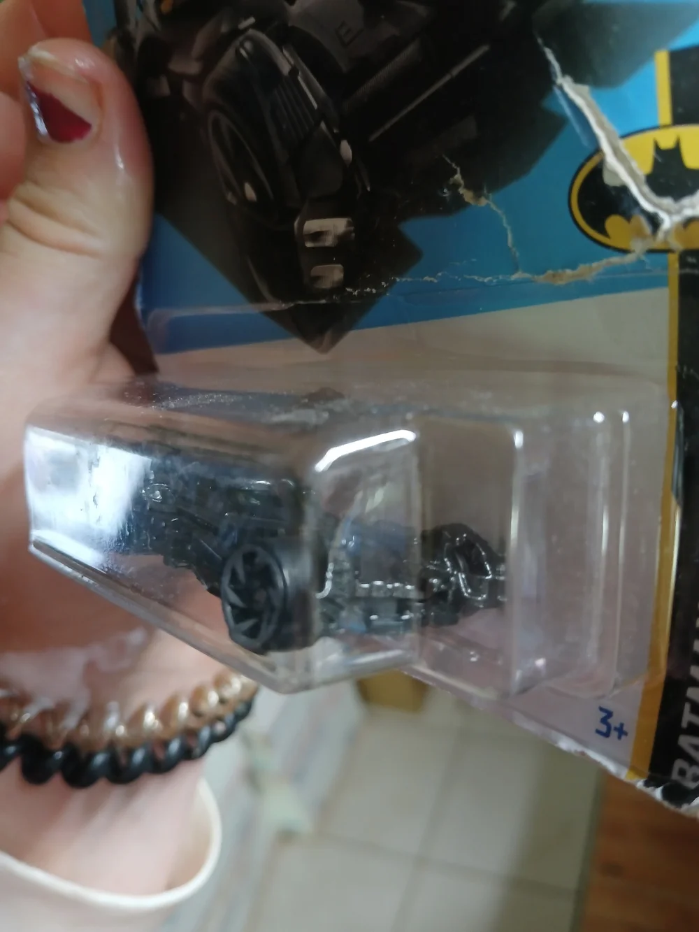 Hot Wheels Batmobile from the 2024 mainline Batman series (1/5), specifically mo